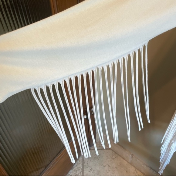 TASHA POLIZZI fringe top in white Small - Picture 5 of 6